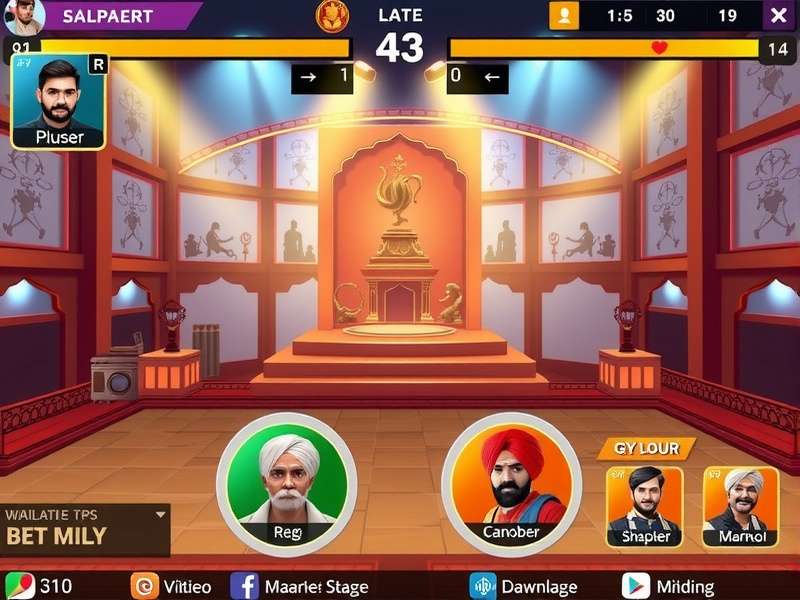 Haryanvi Battle Blitz tournament scene showing competitive gameplay